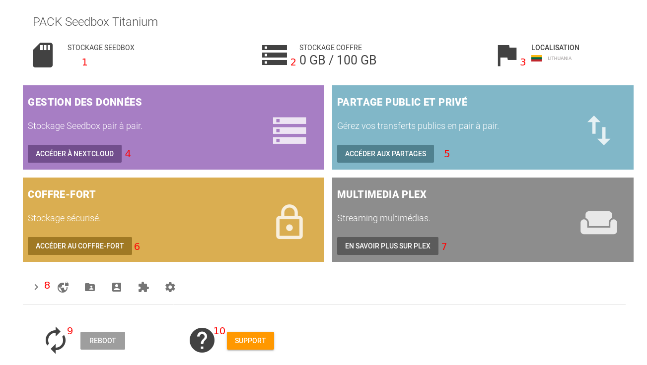 Accès à l'interface