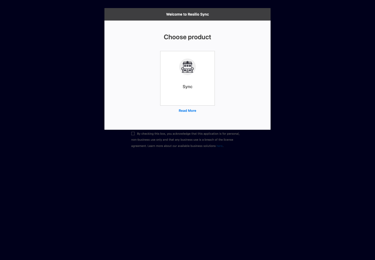 Choix de Resilio Sync