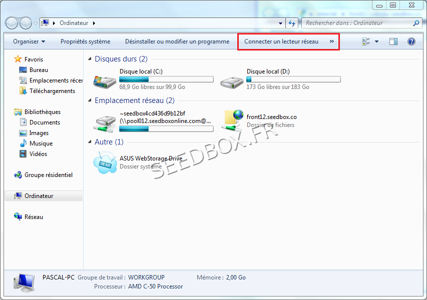 Connecter un lecteur réseau
