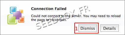 Message Connexion Failed