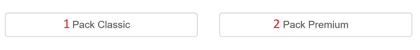 Choix du type de pack Firefox