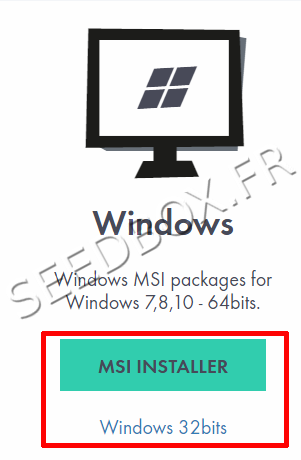 Installation PydioSync - étape 1