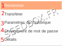 Options de bibliothèque