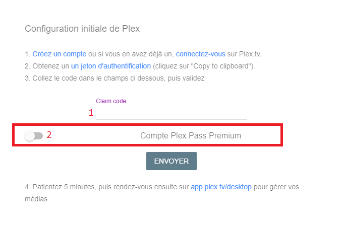 Installation Plex