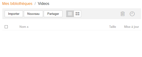 Accès à l'historique