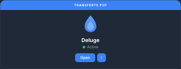 بطاقة Deluge نشطة في وحدة التحكم الخاصة بي