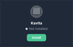 Scheda Kavita prima dell'installazione