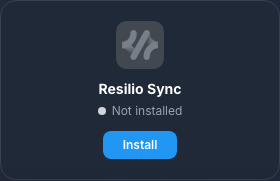 Scheda Resilio prima dell'installazione