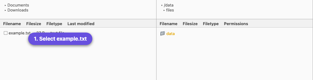 Enviar un fitxer amb FileZilla