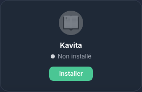 Carte Kavita avant son installation