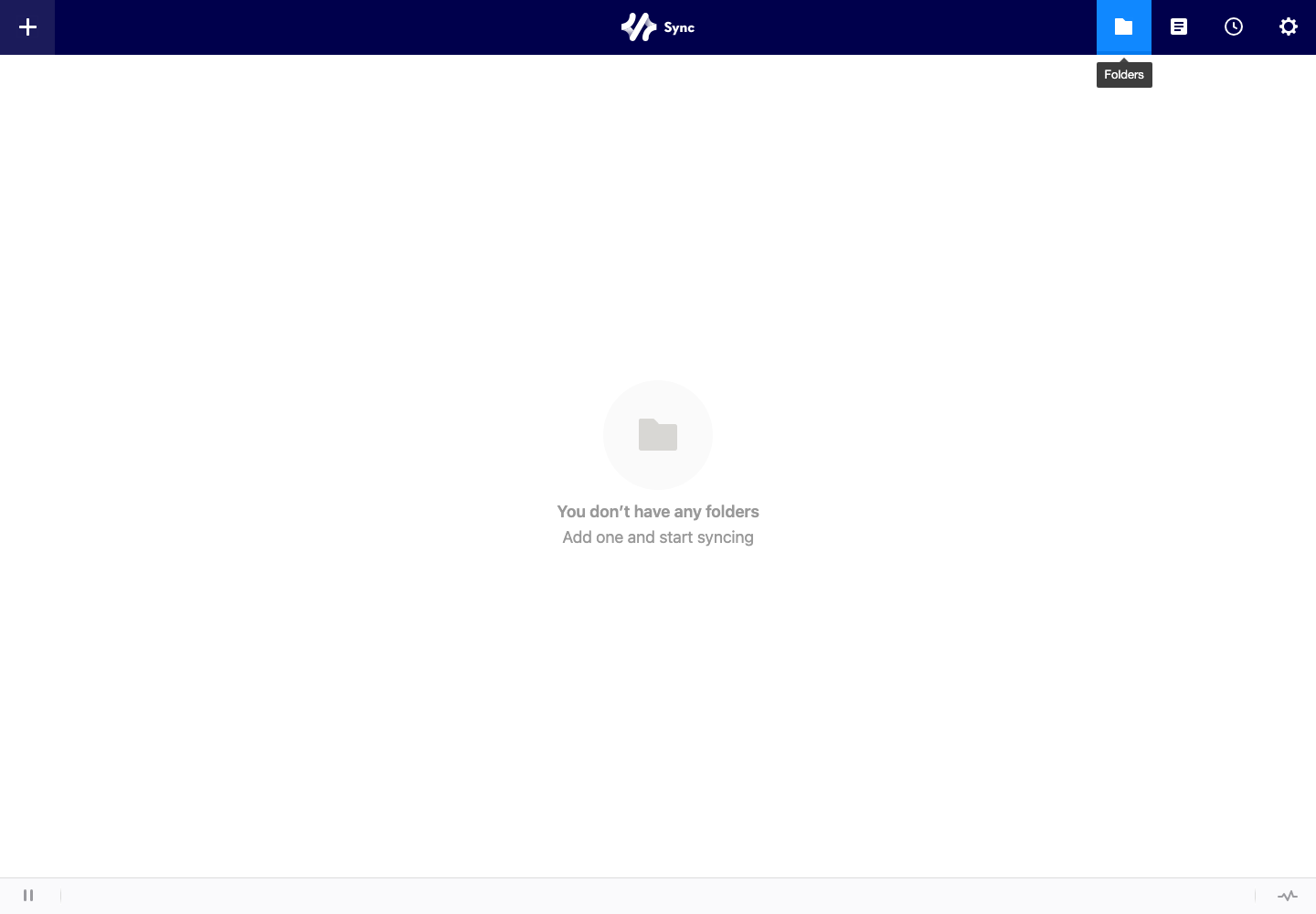 Accueil de Resilio Sync