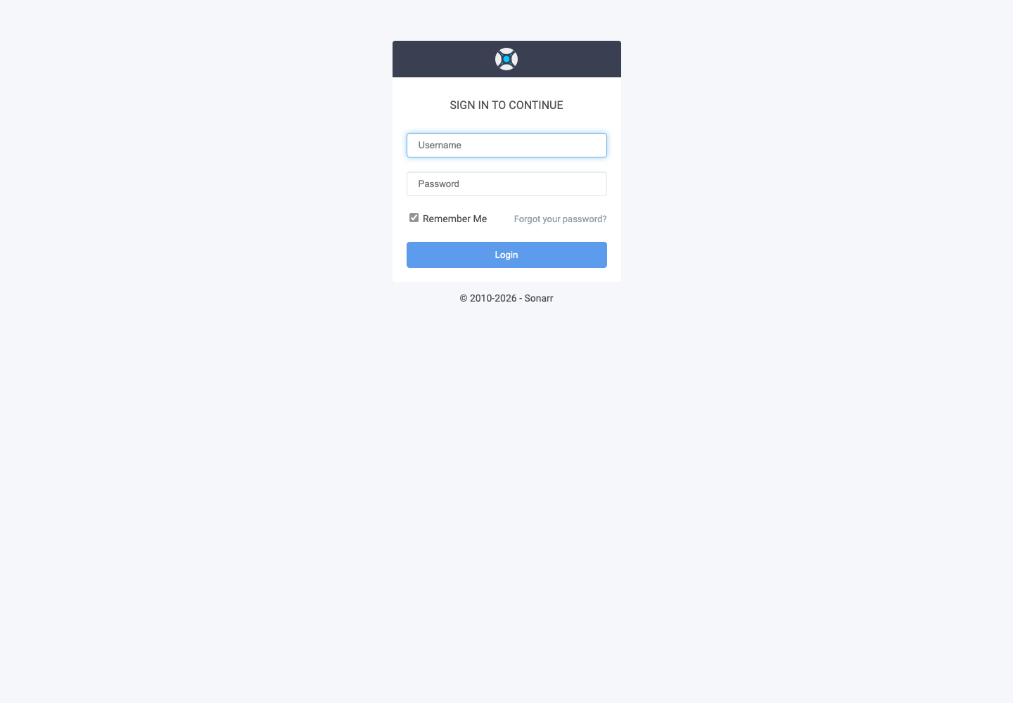 Connexion à Sonarr