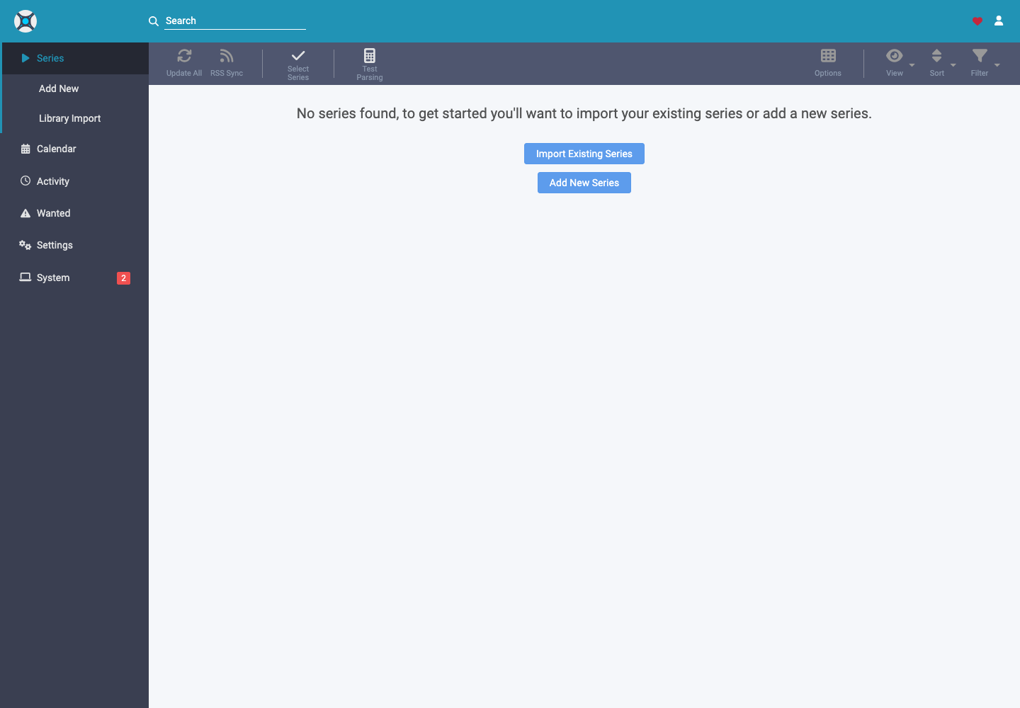 Bibliothèque Sonarr