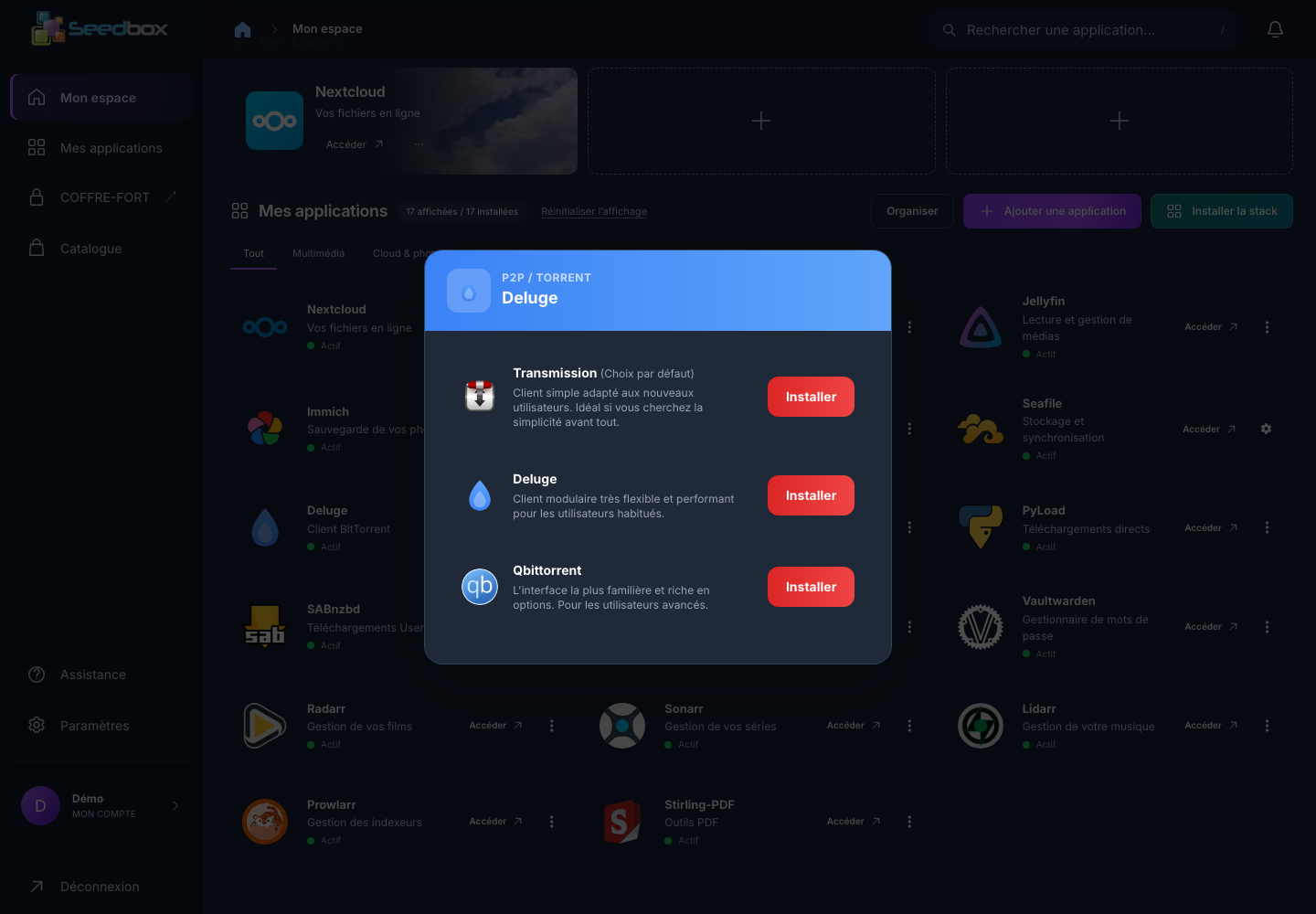 Choix du client P2P