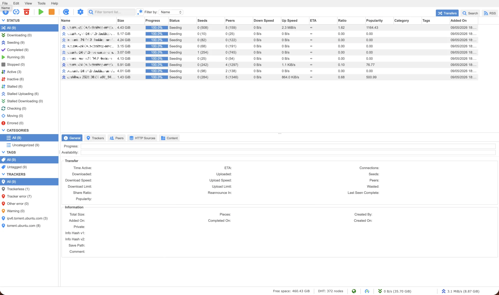 qBittorrent sur Seedbox.fr