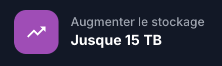 Augmenter le stockage
