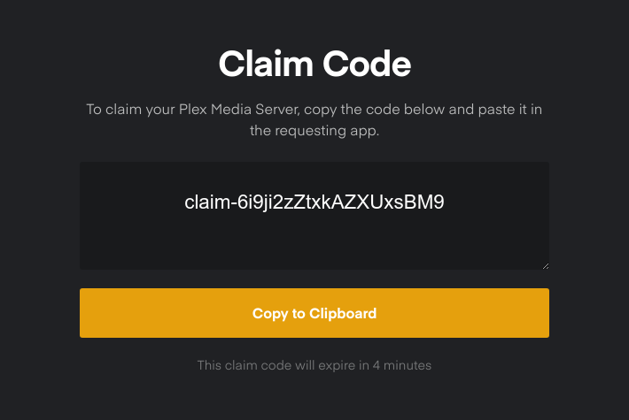 Plex token